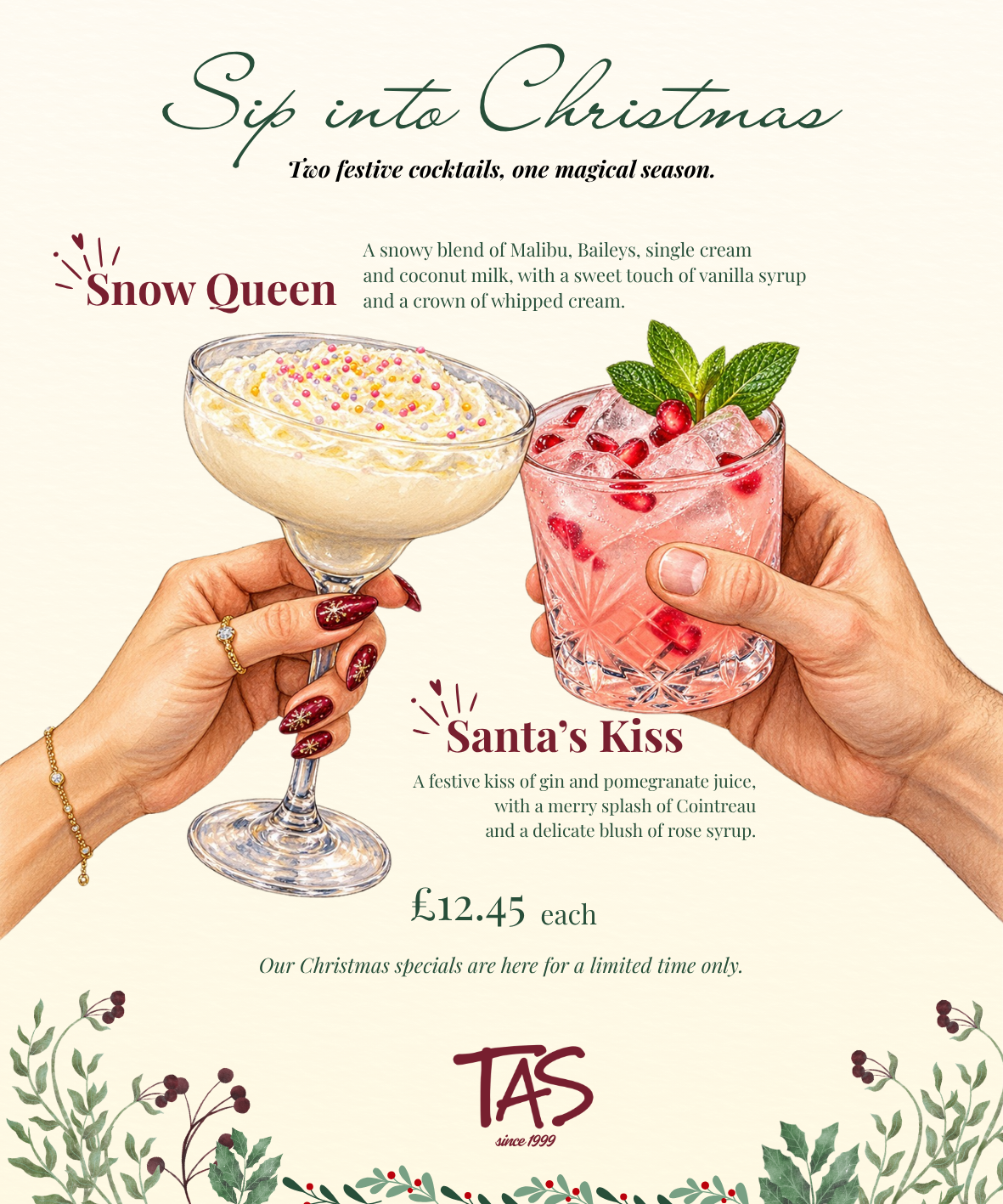 Tas Pide Christmas Cocktails 2